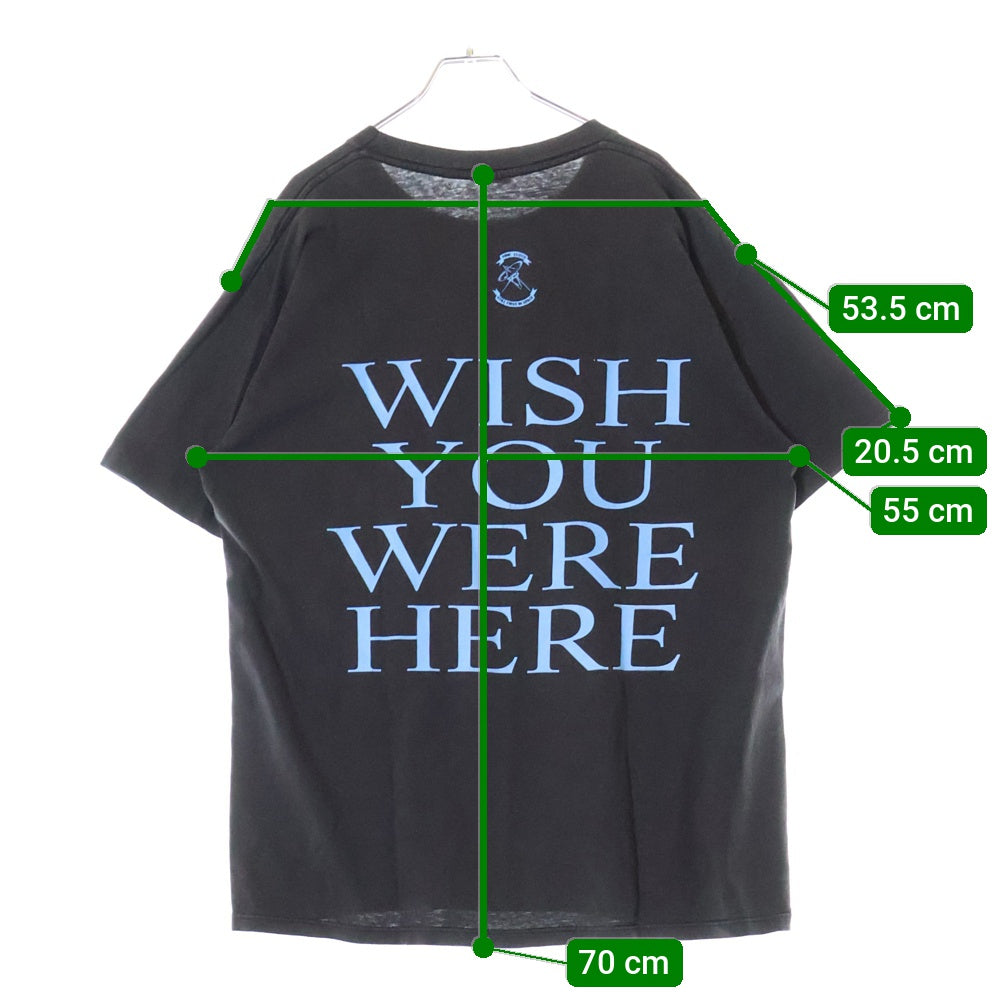 VINTAGE(ヴィンテージ) 90s PINKFLOYD WISH YOU WERE HERE ピンクフロイド 両面プリント バンド 半袖Tシャツ カットソー ブラック