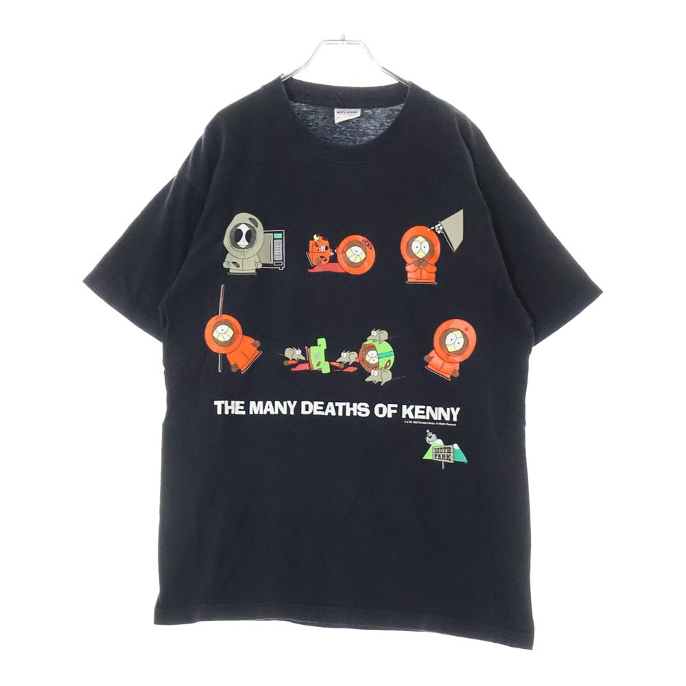 VINTAGE(ヴィンテージ) 90s SOUTH PARK THE MANY DEATHS OF KENNY 半袖プリントTシャツ ブラック