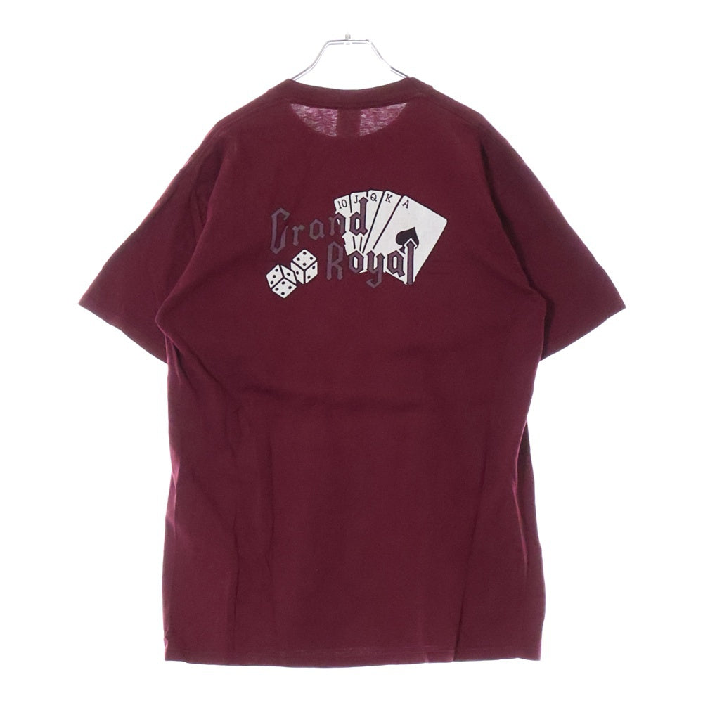 VINTAGE(ヴィンテージ) 90S Grand Royal グランドロイヤル 両面プリント 半袖Tシャツ バーガンディ