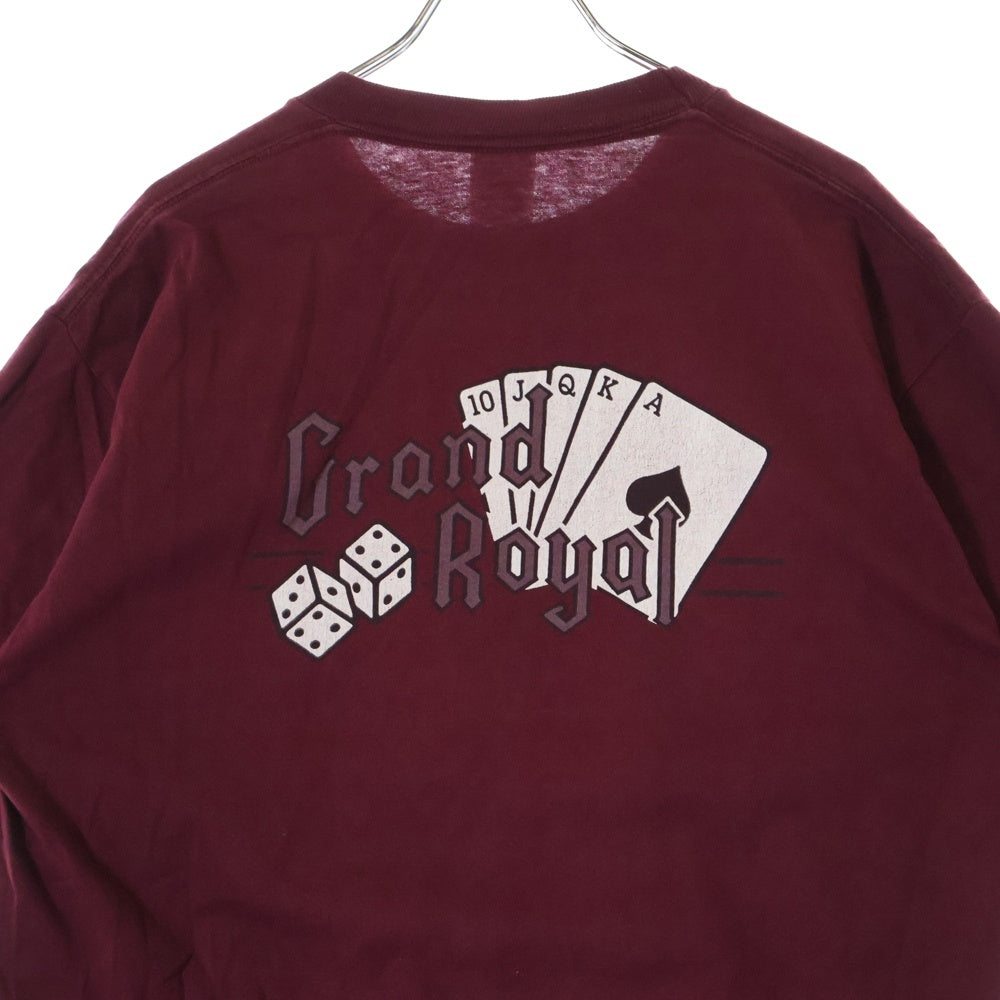 VINTAGE(ヴィンテージ) 90S Grand Royal グランドロイヤル 両面プリント 半袖Tシャツ バーガンディ