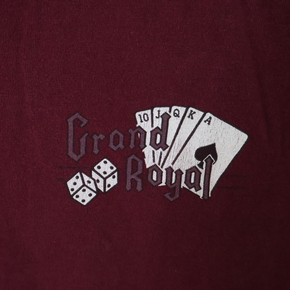 VINTAGE(ヴィンテージ) 90S Grand Royal グランドロイヤル 両面プリント 半袖Tシャツ バーガンディ