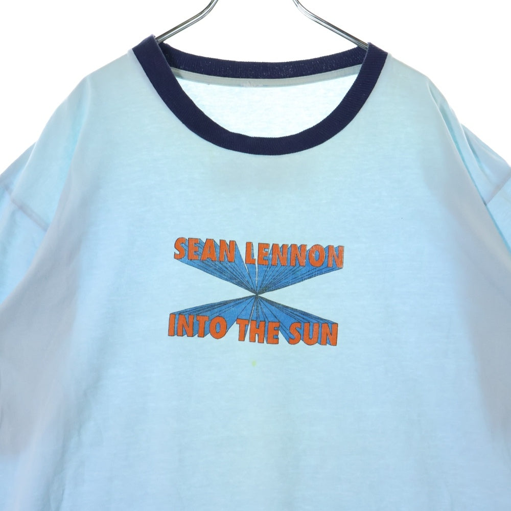 VINTAGE(ヴィンテージ) 90S SEAN LENNON INTO THE SUN イントゥ・ザ・サン 両面プリント 半袖Tシャツ ブルー