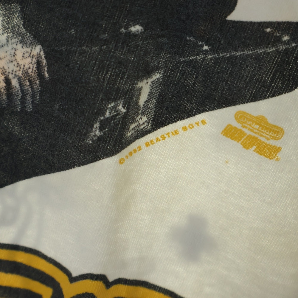 VINTAGE(ヴィンテージ) 90S VINTAGE BEASTIE BOYS CHECK YOUR HEDE Promo TEE ヴィンテージ ビースティ ボーイズ チェック ユア ヘッド クルーネック 半袖Tシャツ カットソー ホワイト