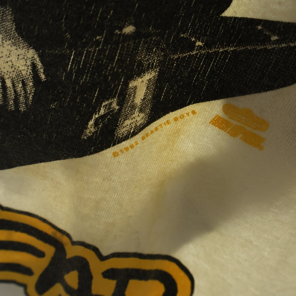 VINTAGE(ヴィンテージ) 90S VINTAGE BEASTIE BOYS CHECK YOUR HEDE Promo TEE ヴィンテージ ビースティ ボーイズ チェック ユア ヘッド クルーネック 半袖Tシャツ カットソー ホワイト