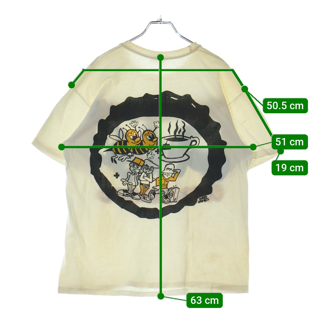 VINTAGE(ヴィンテージ) 90S VINTAGE BEASTIE BOYS CHECK YOUR HEDE Promo TEE ヴィンテージ ビースティ ボーイズ チェック ユア ヘッド クルーネック 半袖Tシャツ カットソー ホワイト