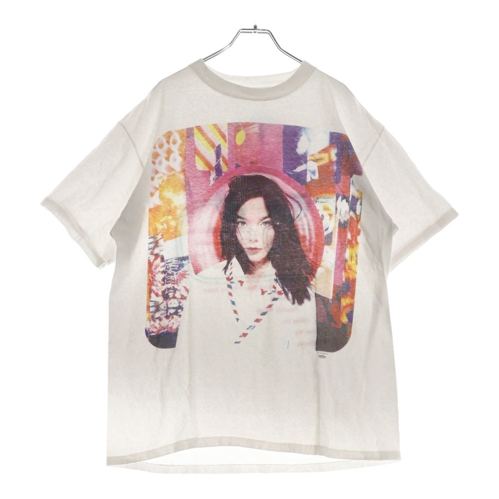 VINTAGE(ヴィンテージ) 90s BJORK 1995 POST TEE ビョーク 両面プリント半袖Tシャツ カットソー ホワイト
