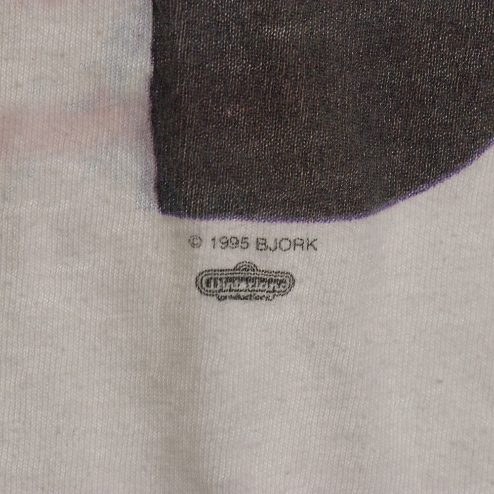 VINTAGE(ヴィンテージ) 90s BJORK 1995 POST TEE ビョーク 両面プリント半袖Tシャツ カットソー ホワイト