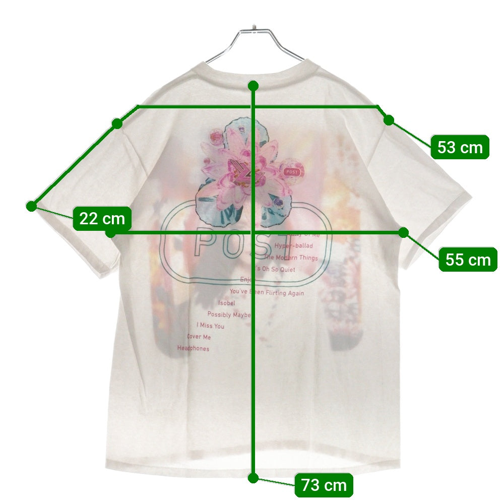 VINTAGE(ヴィンテージ) 90s BJORK 1995 POST TEE ビョーク 両面プリント半袖Tシャツ カットソー ホワイト