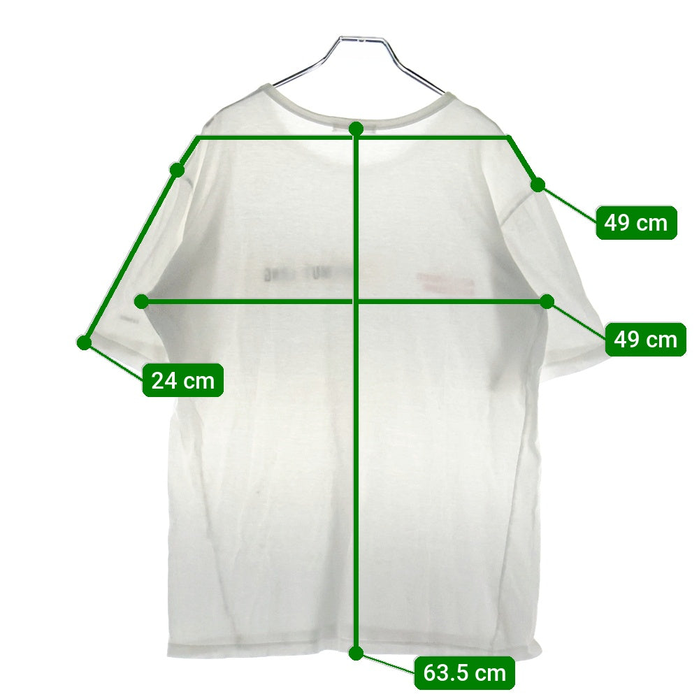 HELMUT LANG(ヘルムートラング) 90S 1997/8 collection 本人期 ロゴプリント 半袖Tシャツ ホワイト