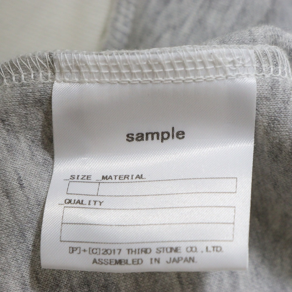 JULIUS(ユリウス) SAMPLE 斜めジップデザイン ハイネックデザイン スウェットジャケット グレー