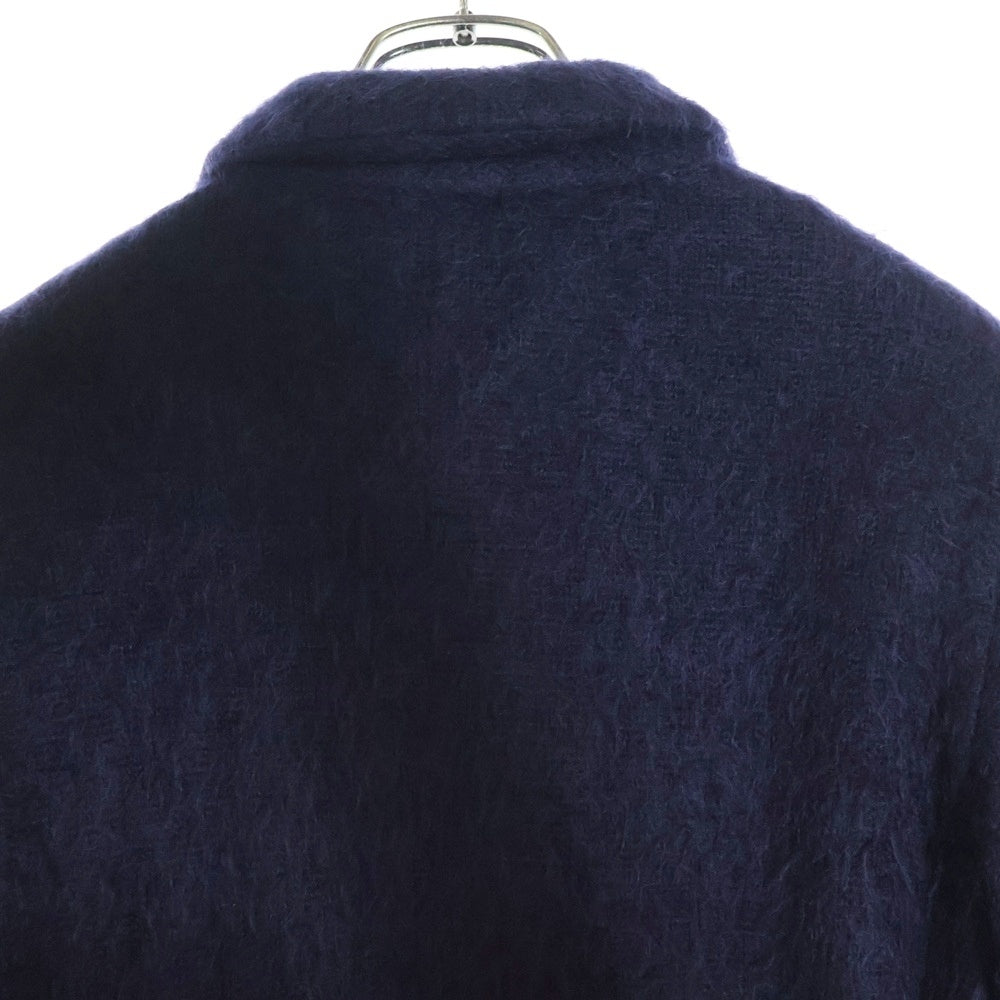 DOLCE & GABBANA(ドルチェアンドガッバーナ) 90-00S シャギーニット 1B テーラードジャケット ネイビー レディース