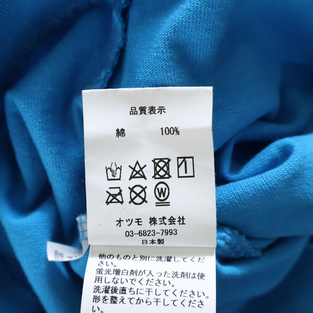 WASTED YOUTH(ウェイステッドユース) 23SS グラフィックプリント 両面プリント 半袖Tシャツ ブルー
