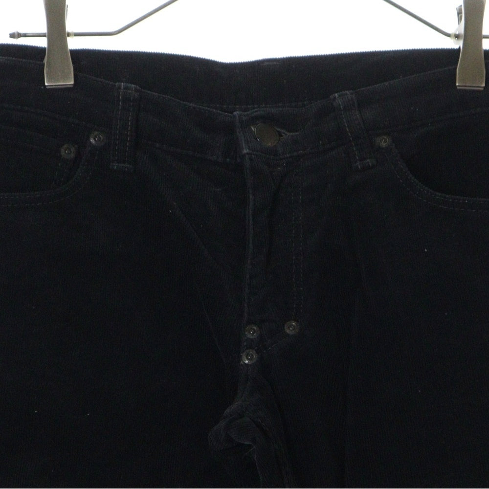 NUMBER (N)INE(ナンバーナイン) 06AW 裾ジップ コーデュロイ スキニーパンツ ブラック F06-NP0198