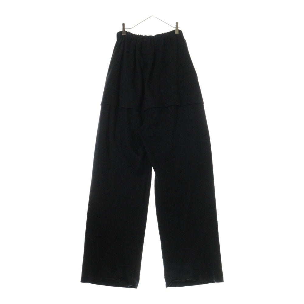 SANKUANZ(サンクアンズ) LOGO WAISTBAND BAGGY SWEATPANTS ロゴ ウエストバンド バギー スウェットパンツ ブラック S24SSMPA0110-BK