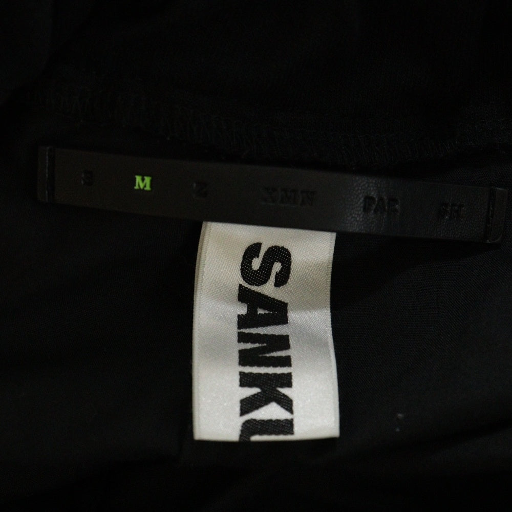SANKUANZ(サンクアンズ) LOGO WAISTBAND BAGGY SWEATPANTS ロゴ ウエストバンド バギー スウェットパンツ ブラック S24SSMPA0110-BK