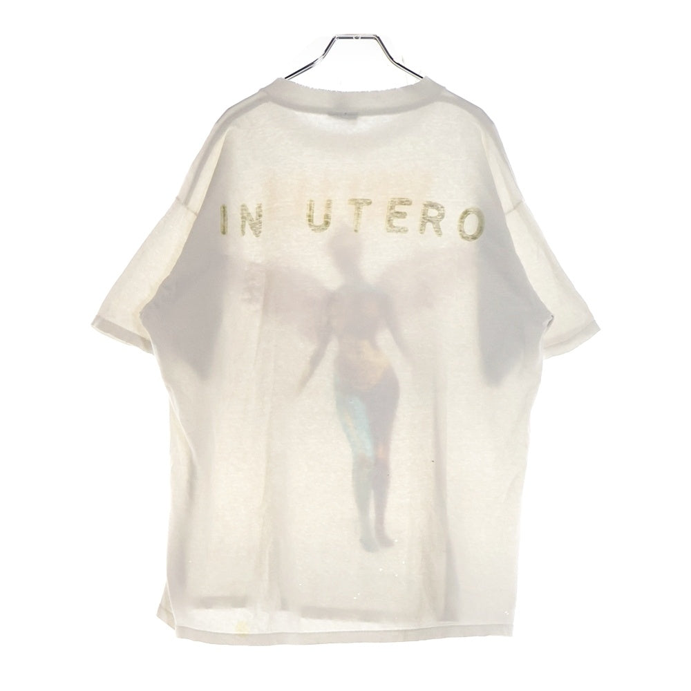 VINTAGE(ヴィンテージ) 90S NIRVANA IN UTERO ニルヴァーナ インユーテロ 両面プリント 半袖Tシャツ ホワイト