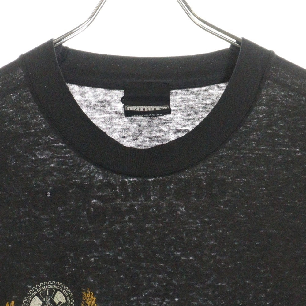 VINTAGE(ヴィンテージ) 90S Harley Davidson DISTRICT 98 IAMAW ハーレーダビッドソン 両面プリント 半袖Tシャツ ブラック