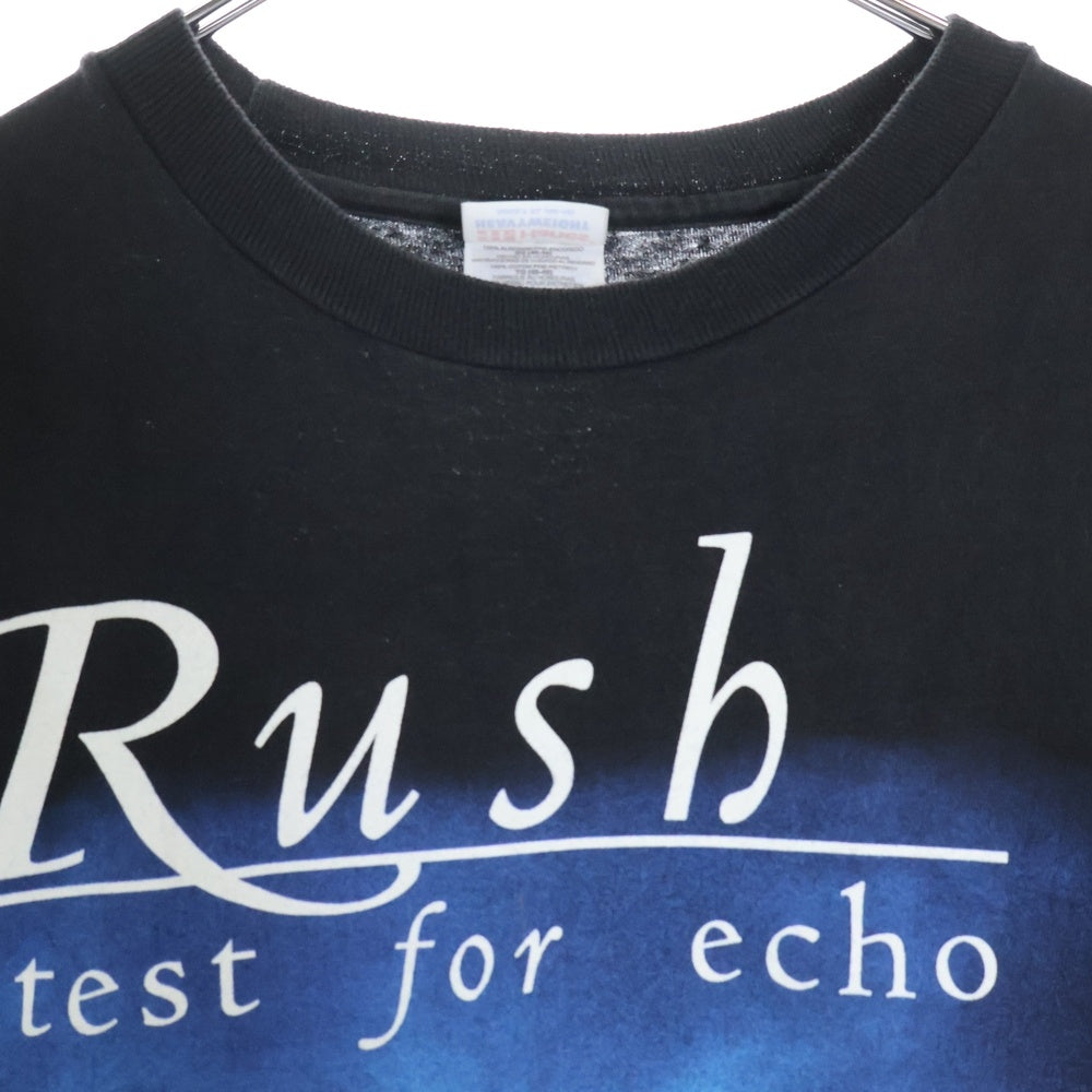VINTAGE(ヴィンテージ) 90s Rush test for echo TOUR ラッシュ 両面プリント 半袖Tシャツ ブラック