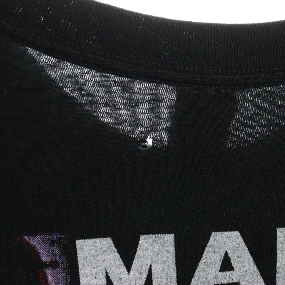 VINTAGE(ヴィンテージ) 90s Marilyn Manson mechanical animals Resurrection bootleg マリリンマンソン 両面 オーバープリント ブートレグ 半袖Tシャツ ブラック