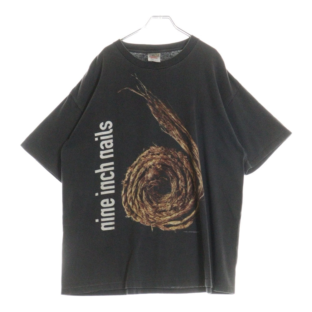 VINTAGE(ヴィンテージ) 90s NINE INCH NAILS/FURTHER DOWN THE SPIRAL ナインインチネイルズ ダウンワードスパイラル 両面プリント 半袖Tシャツ ブラック