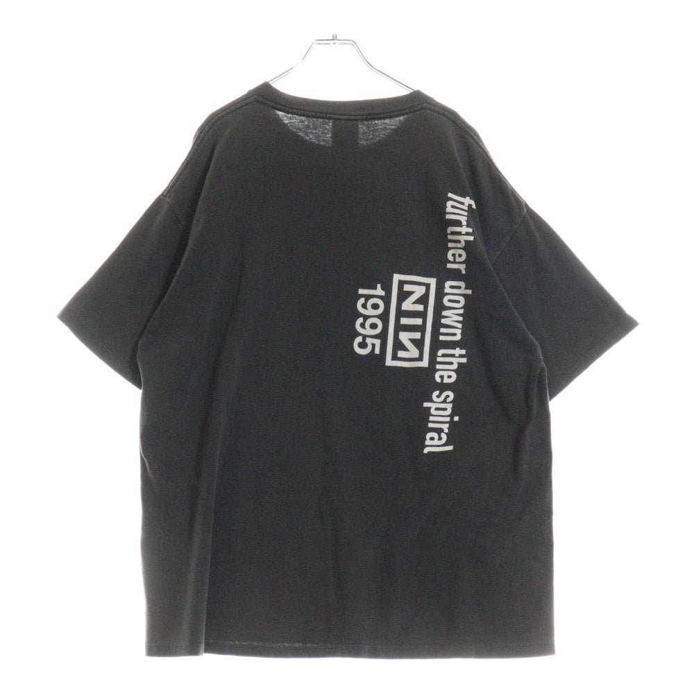 VINTAGE(ヴィンテージ) 90s NINE INCH NAILS/FURTHER DOWN THE SPIRAL ナインインチネイルズ ダウンワードスパイラル 両面プリント 半袖Tシャツ ブラック