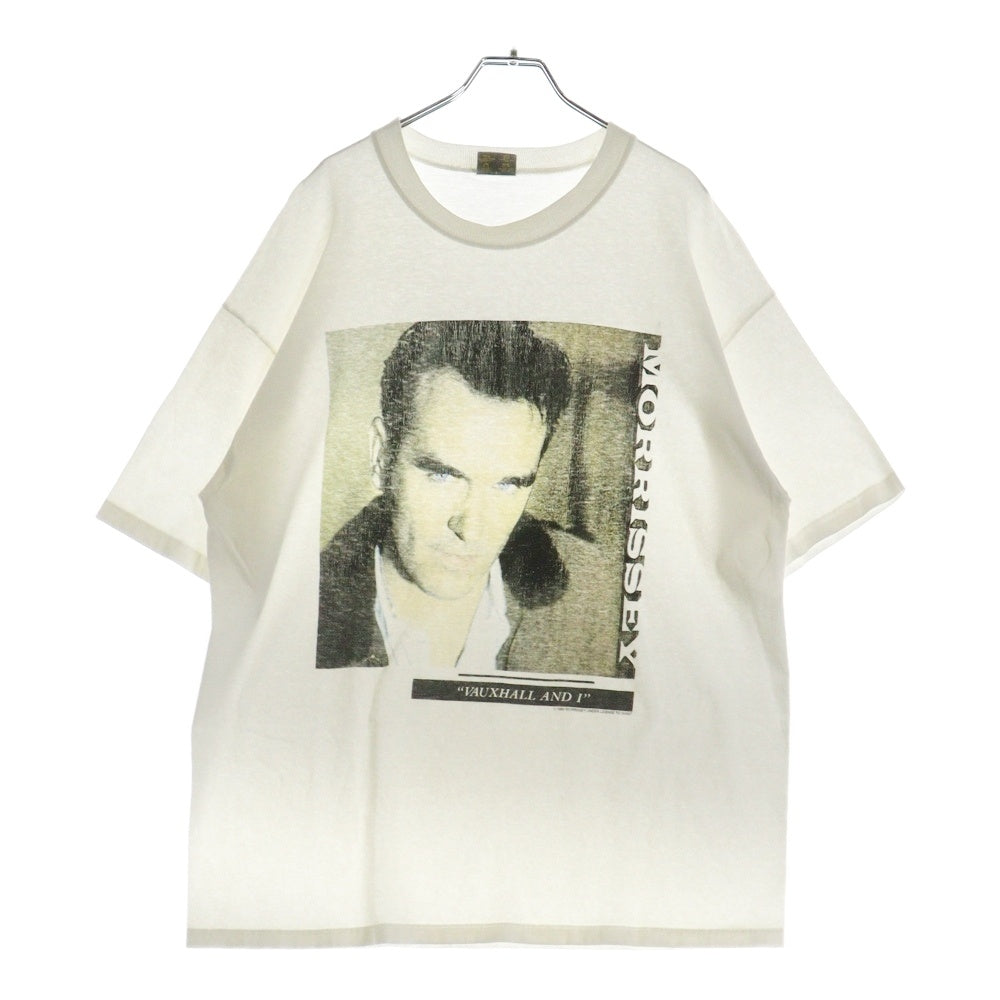 VINTAGE(ヴィンテージ) 90s Morrissey Vauxhall And I Album promo 1994 モリッシー グラフィックプリント 半袖Tシャツ ホワイト