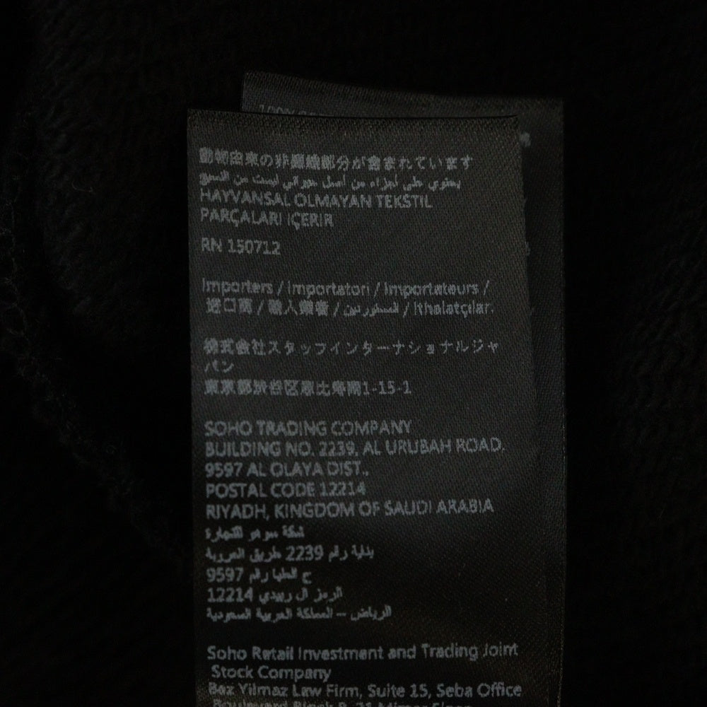 AMIRI(アミリ) JAZZ HIDEAWAY ロゴプリント クルーネック スウェット ブラック
