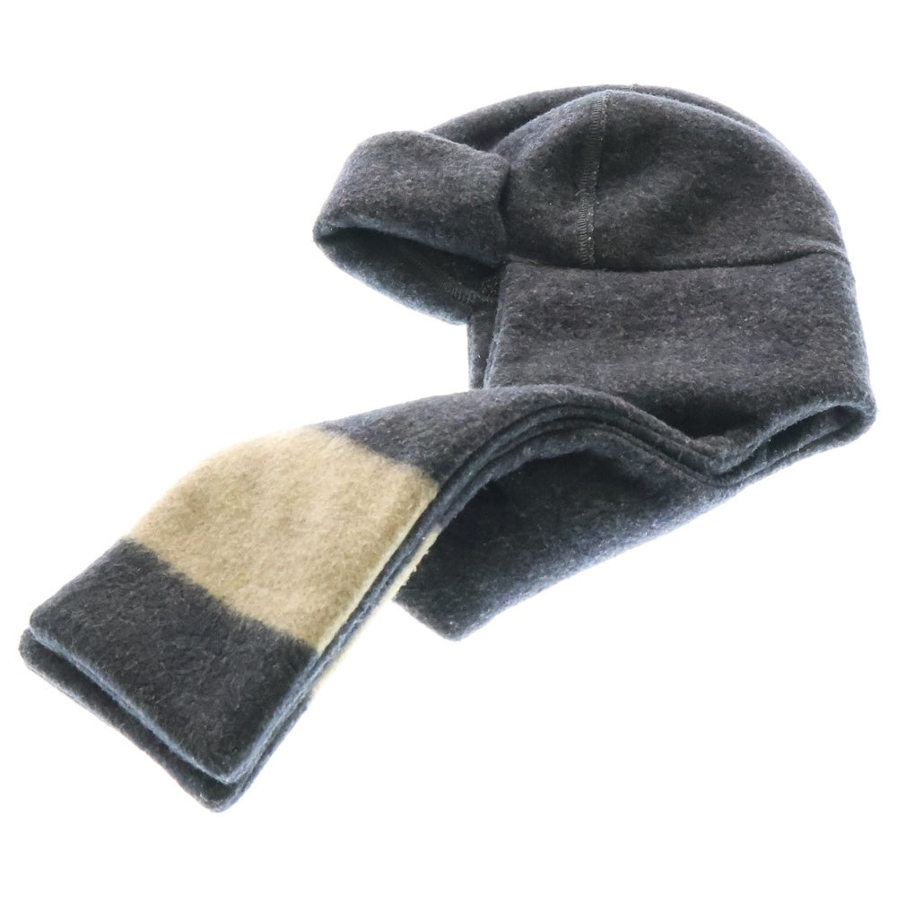 KAPITAL(キャピタル) イヤーフラップマフラー ニット キャップ グレー K2210XH810