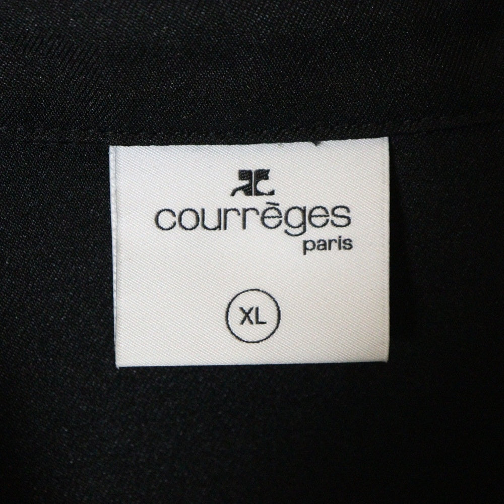 COURREGES(クレージュ) WESTERN LIGHT TWILL SHIRT ウェスタン ライト ツイル 長袖シャツジャケット ブラック CCH015PL0136