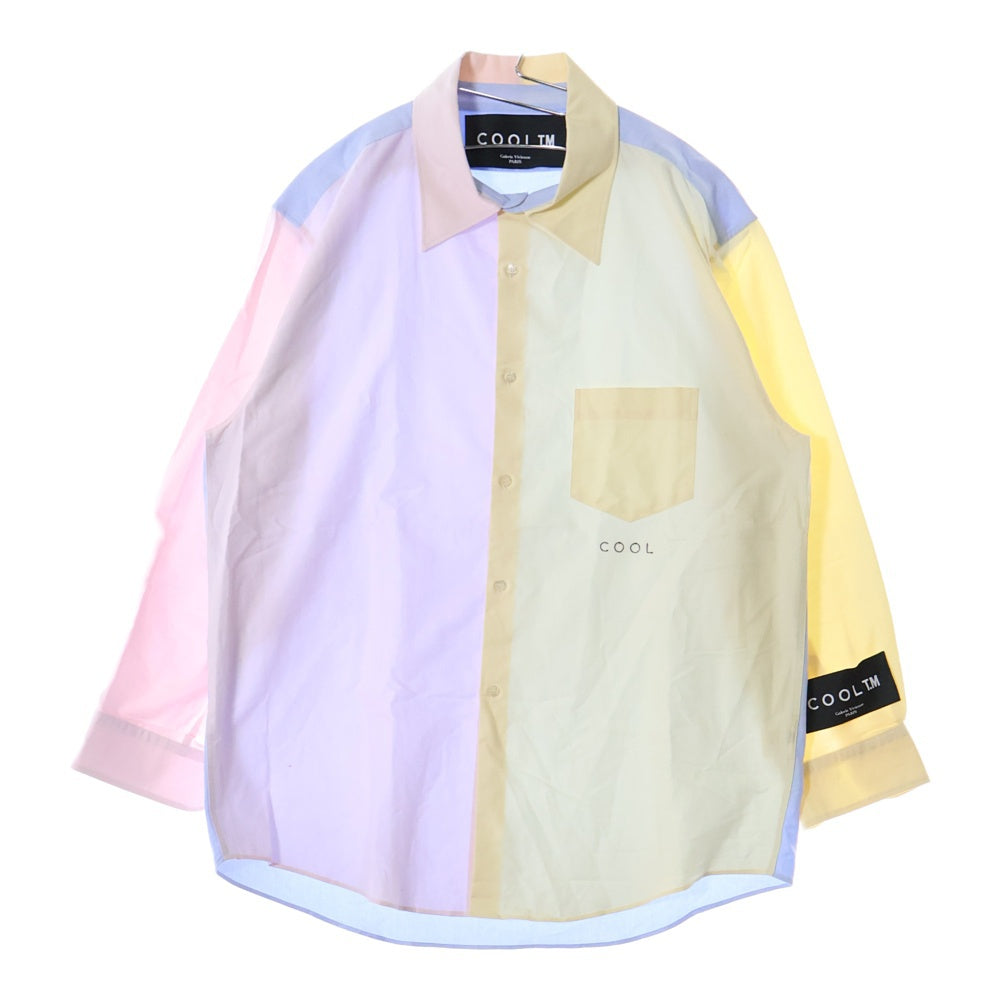 COOL T.M(クールティーエム) クレイジーパターン オーバーサイズ ロングスリーブ 長袖シャツ マルチカラー