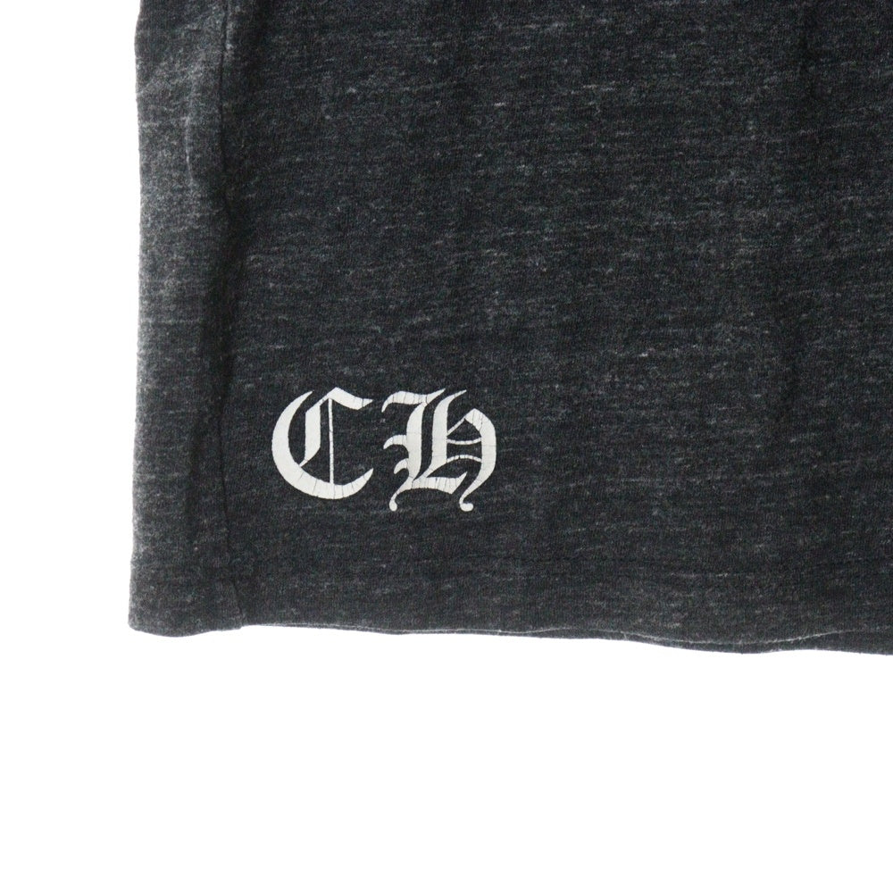 CHROME HEARTS(クロムハーツ) ホースシュープリント Vネック 半袖Tシャツ グレー