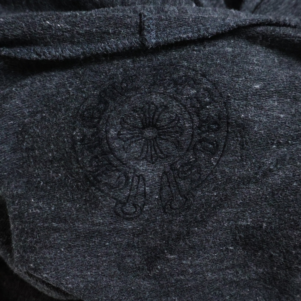 CHROME HEARTS(クロムハーツ) CHクロスプリント ジップアップ パーカー グレー