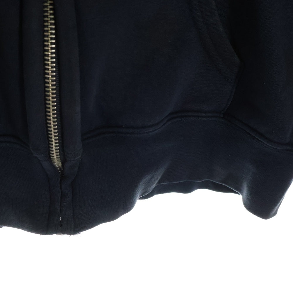 CHROME HEARTS(クロムハーツ) zip up hoodie CHクロス スタープリント スクロールラベル ジップアップパーカー ネイビー