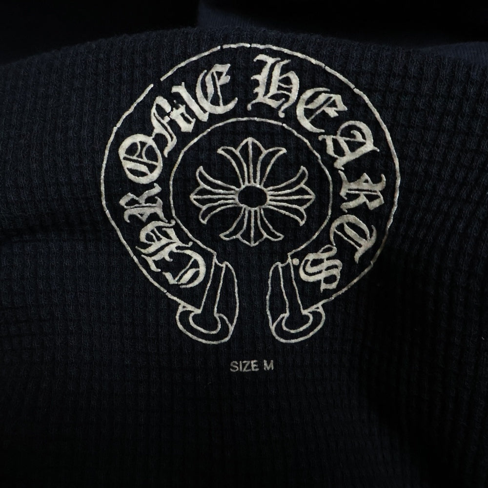 CHROME HEARTS(クロムハーツ) zip up hoodie CHクロス スタープリント スクロールラベル ジップアップパーカー ネイビー