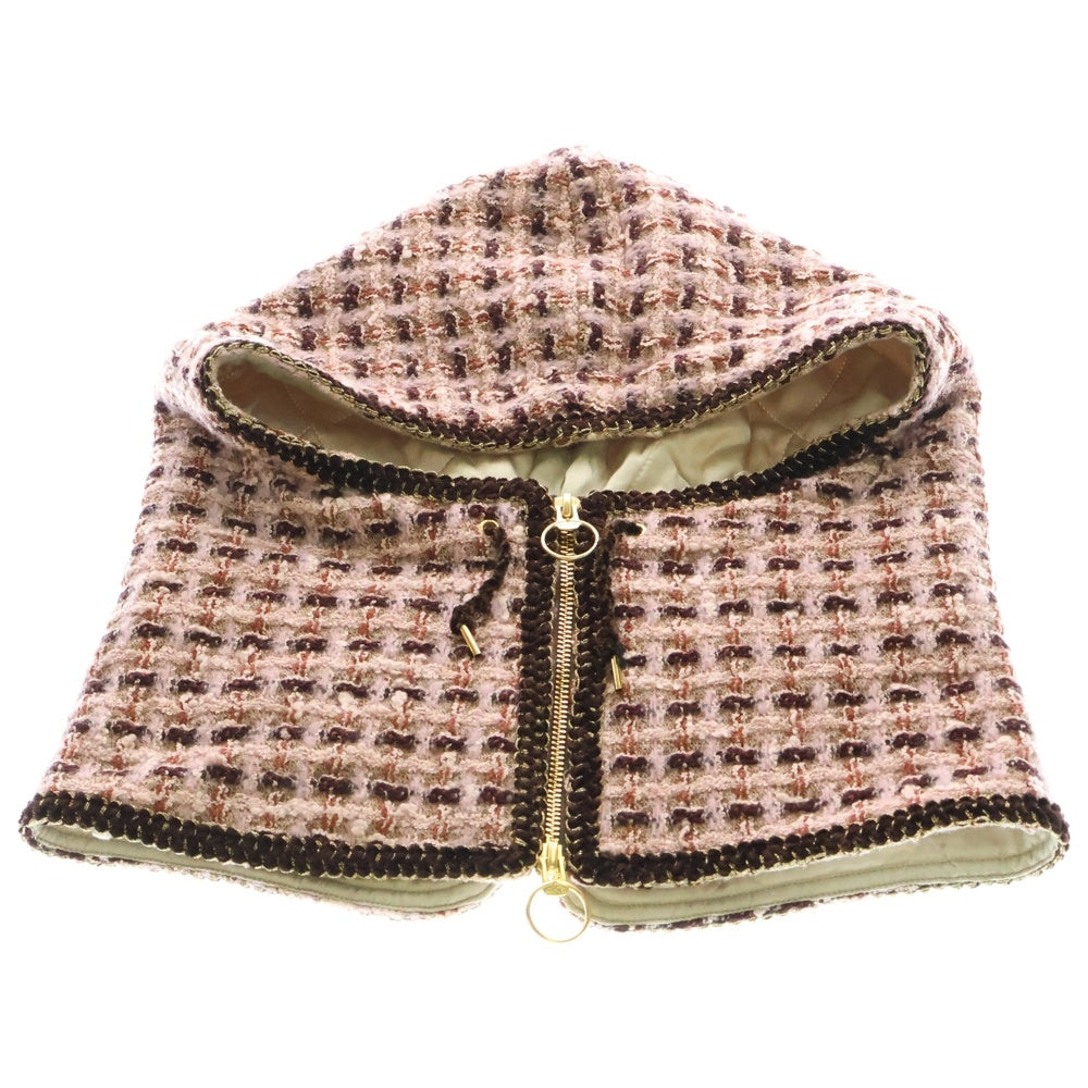 KAPITAL(キャピタル) fancy tweed Balaclava ファンシー ツイード バラクラバ ピンク K2410XH542