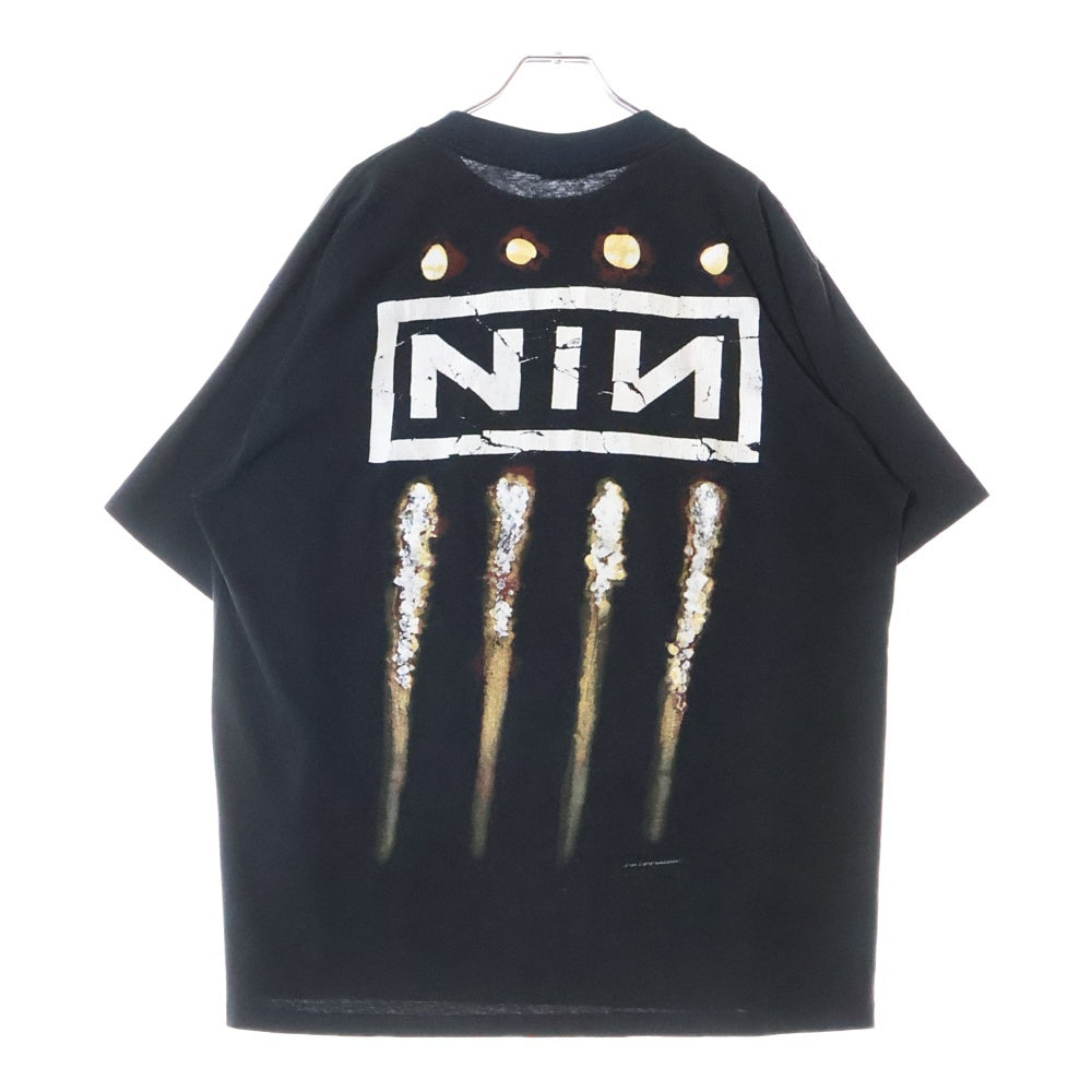 VINTAGE(ヴィンテージ) 90S NINE INCH NAILS THE DOWNWARD SPIRAL TEE ナインインチネイルズ ダウンワードスパイラル 両面プリント半袖Tシャツ カットソー ブラック