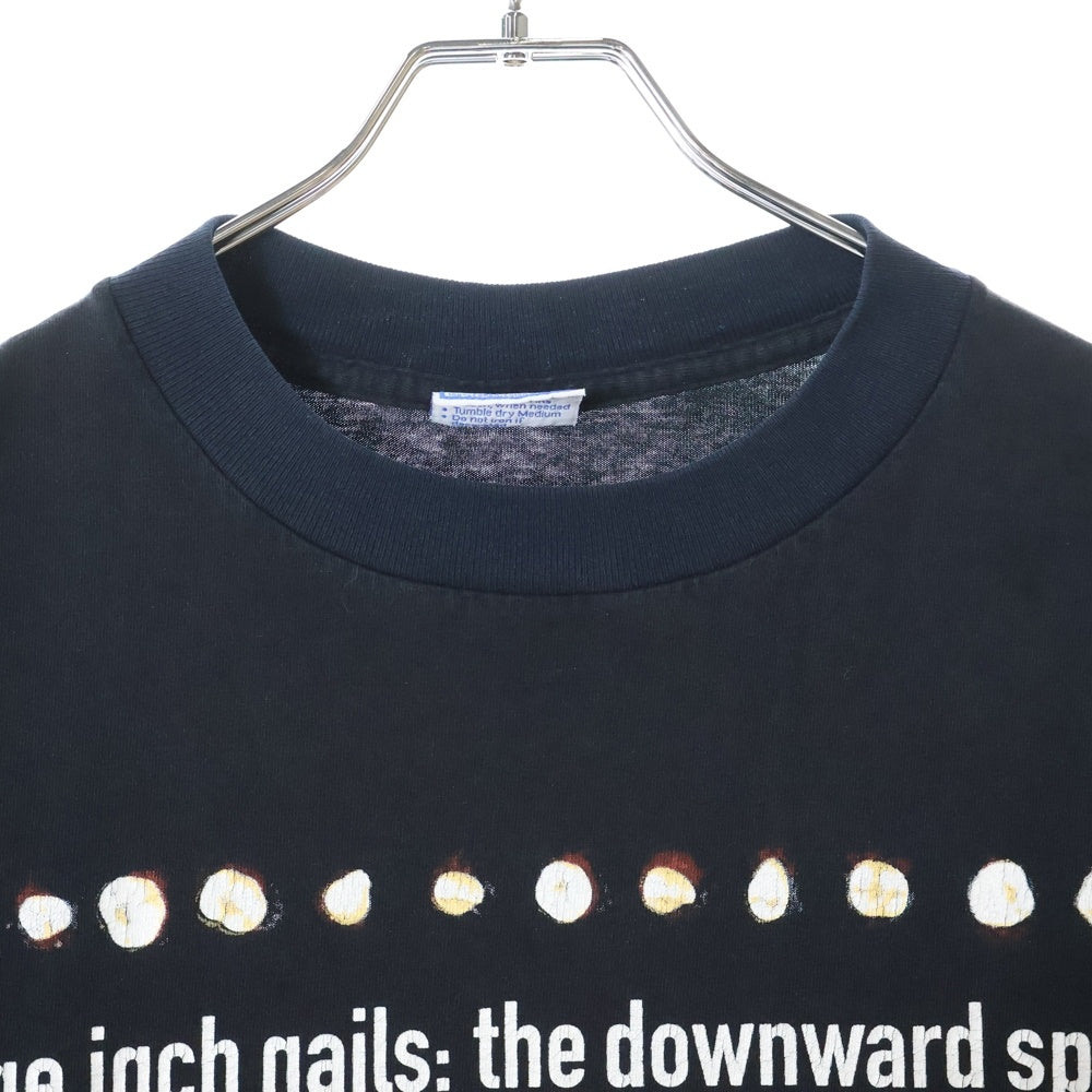 VINTAGE(ヴィンテージ) 90S NINE INCH NAILS THE DOWNWARD SPIRAL TEE ナインインチネイルズ ダウンワードスパイラル 両面プリント半袖Tシャツ カットソー ブラック