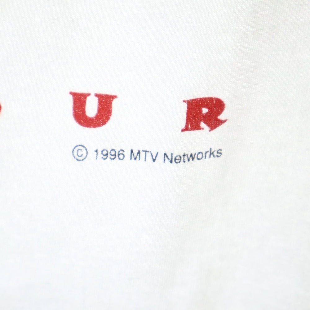 VINTAGE(ヴィンテージ) 90S DENNIS RODMAN WORLD TOUR デニスロッドマン 両面プリント 半袖Tシャツ ホワイト