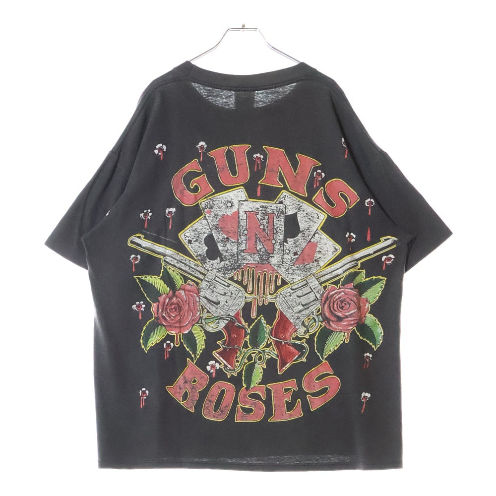 VINTAGE(ヴィンテージ) 90S GUNS AND ROSES GUNS ROSE OVP BULLET ガンズアンドローゼス バレット オーバープリント 半袖Tシャツ ブラック