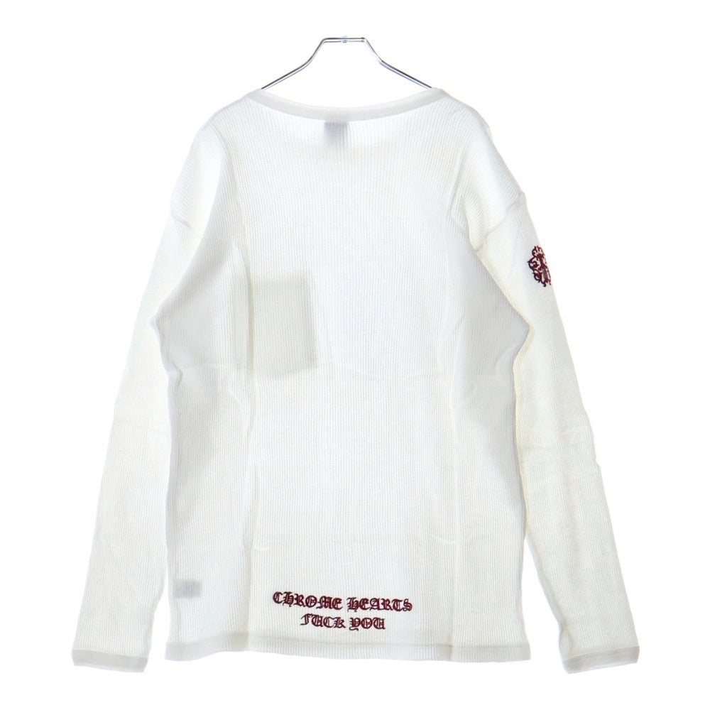 CHROME HEARTS(クロムハーツ) OLD Dagger Thermal L/S Tee オールド ダガーサーマル長袖Tシャツ ホワイト