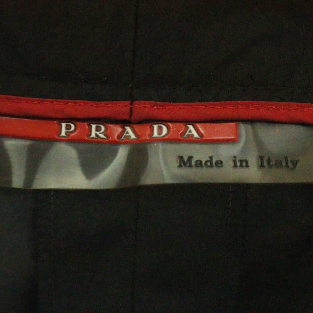PRADA SPORT(プラダ スポーツ) サイドジップ ブーツカット ナイロン トラウザー パンツ ブラック