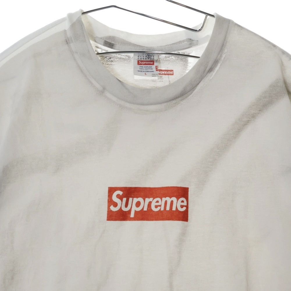 SUPREME(シュプリーム) 24SS×MM6 Maison Margiela Box Logo Tee エムエムシックス メゾンマルジェラ ボックスロゴ プリント 半袖Tシャツ カットソー ホワイト