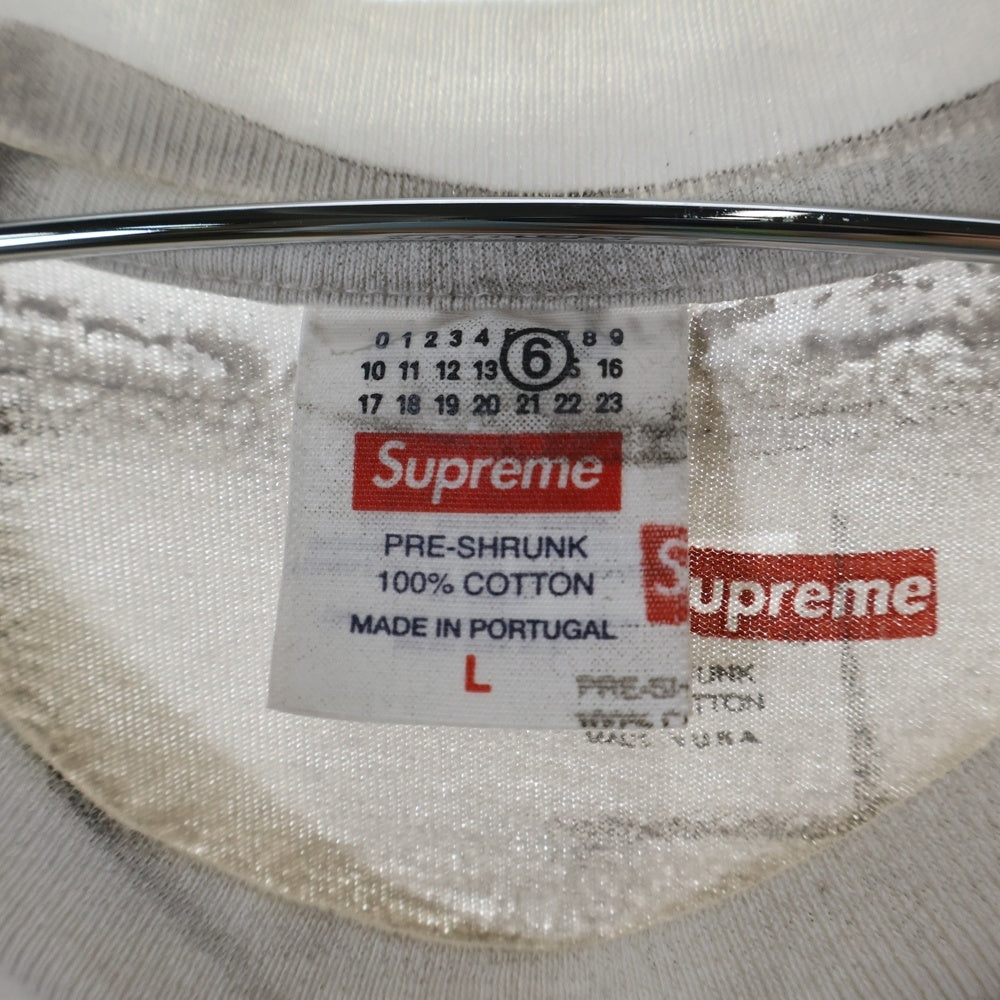 SUPREME(シュプリーム) 24SS×MM6 Maison Margiela Box Logo Tee エムエムシックス メゾンマルジェラ ボックスロゴ プリント 半袖Tシャツ カットソー ホワイト