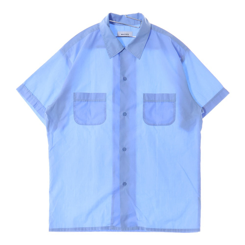MASSES(マシス) H.S SHIRT S/S 半袖シャツ ライトブルー