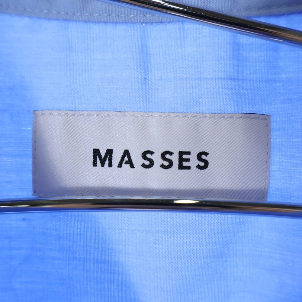 MASSES(マシス) H.S SHIRT S/S 半袖シャツ ライトブルー