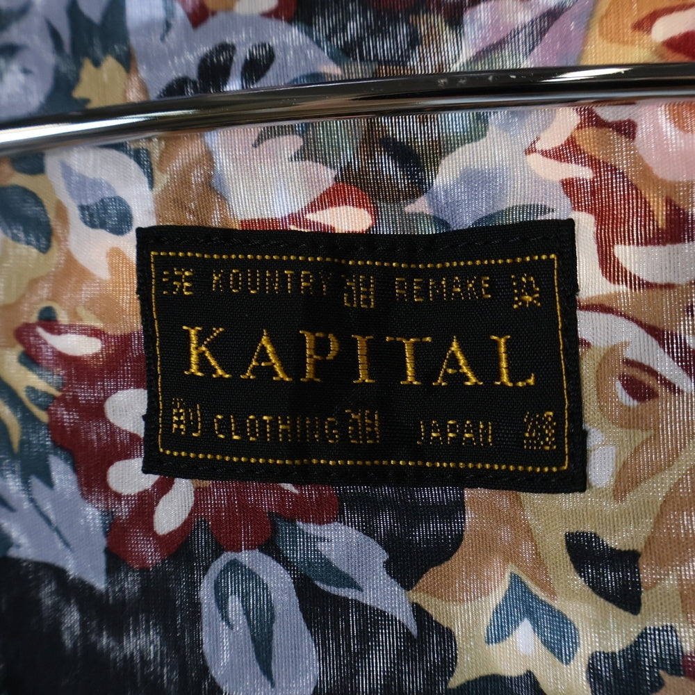 KAPITAL(キャピタル) シルクレーヨン シャンペトル ア マ テ ラ セ柄 ラングルカラーアロハシャツ 半袖シャツ マルチ K2505SS206