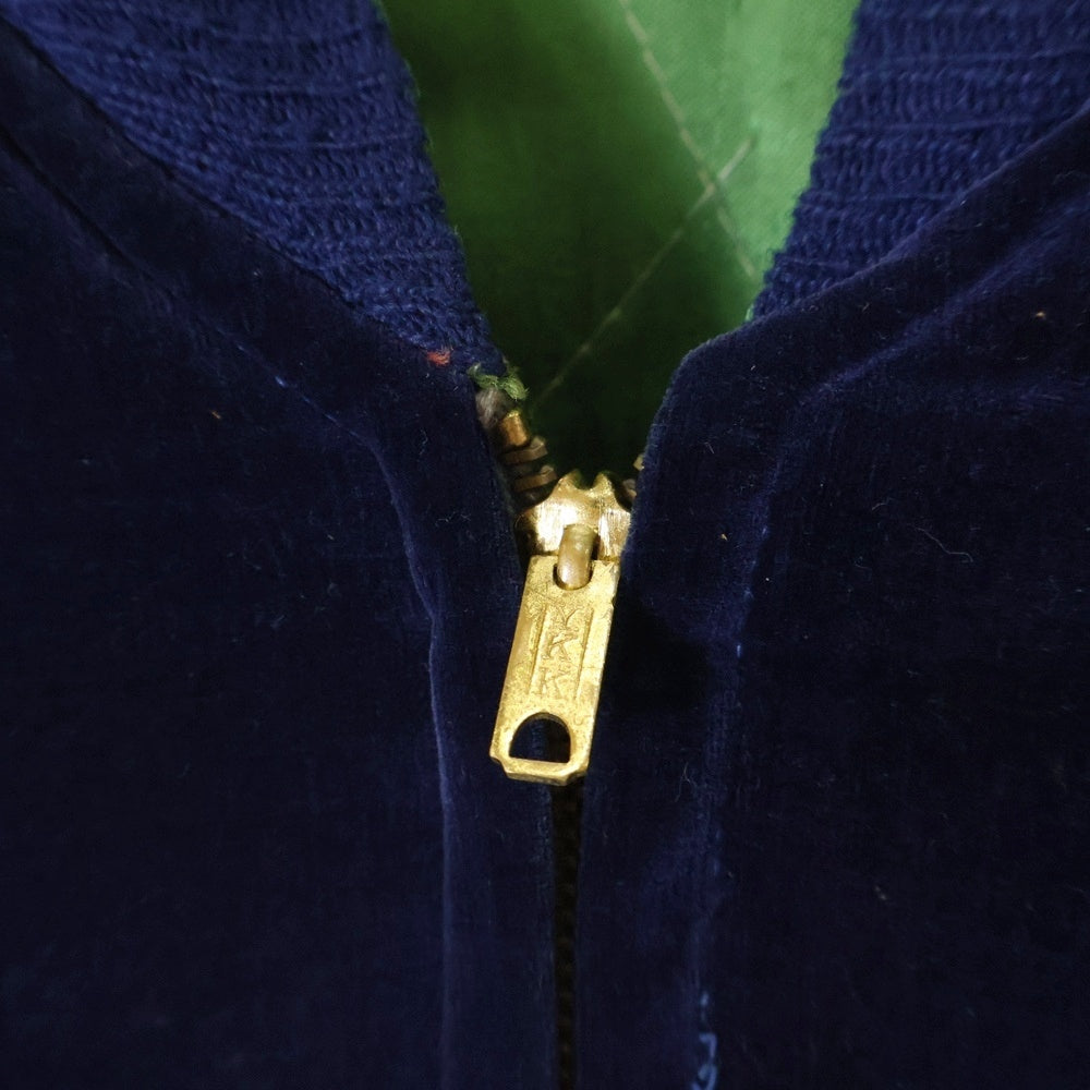 VINTAGE(ヴィンテージ) 50s VINTAGE 虎 鷹 龍 リバーシブルスカジャン アウター YKK ZIP ネイビー/グリーン
