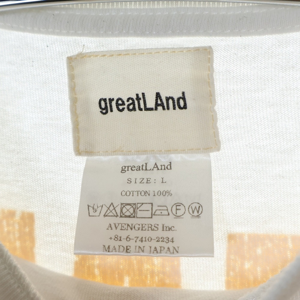 greatLand(グレイトランド) HAVE A DEADZ DAY TEE フロントプリント半袖Tシャツ カットソー ホワイト