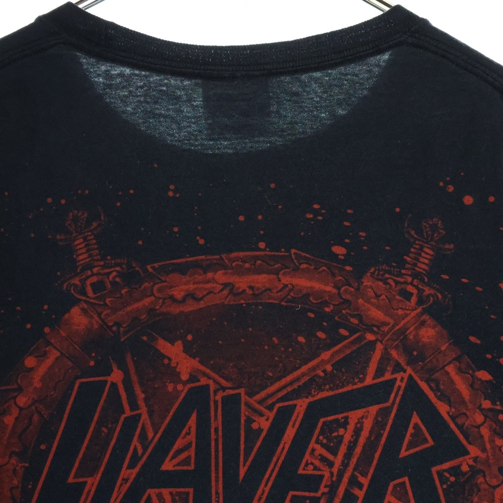 VINTAGE(ヴィンテージ) 00s SLAYER TOUR TEE スレイヤー 両面プリント半袖Tシャツ カットソー ブラック