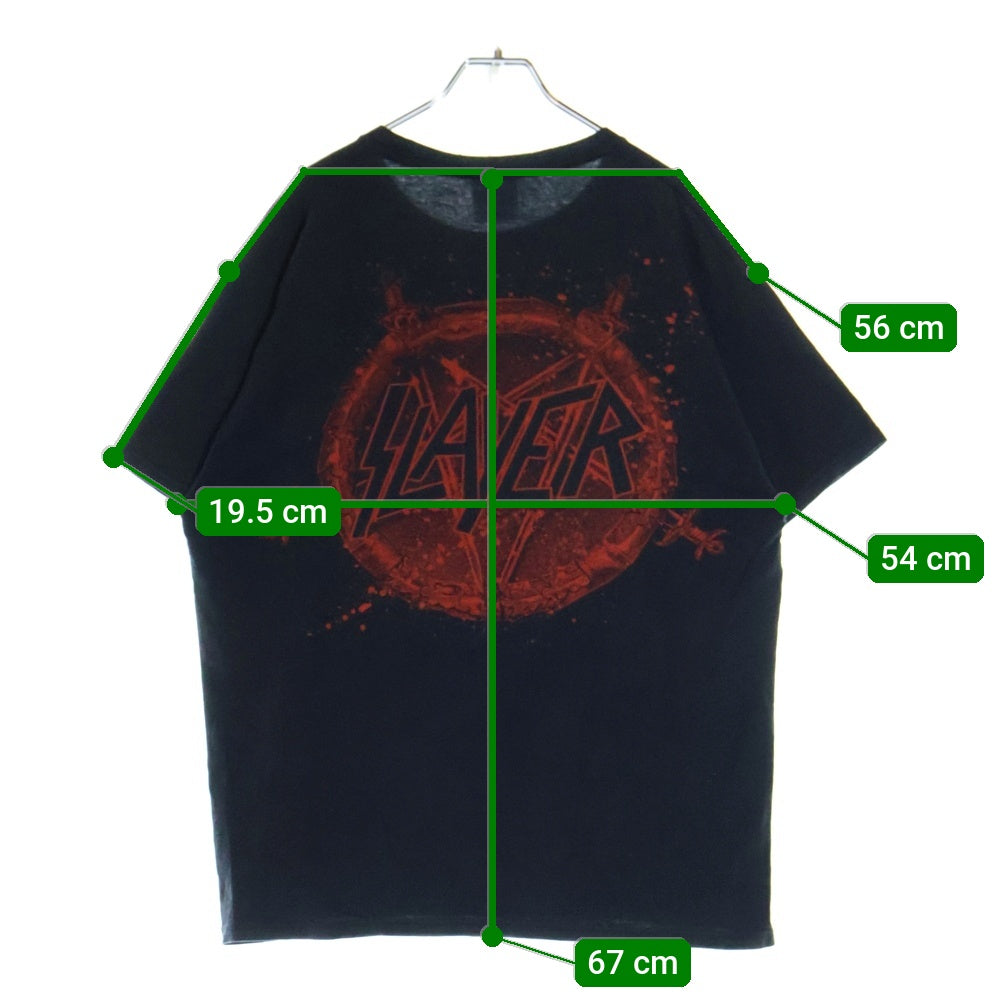VINTAGE(ヴィンテージ) 00s SLAYER TOUR TEE スレイヤー 両面プリント半袖Tシャツ カットソー ブラック